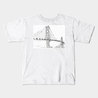 San Francisco Golden Gate Bridge Kids T-Shirt